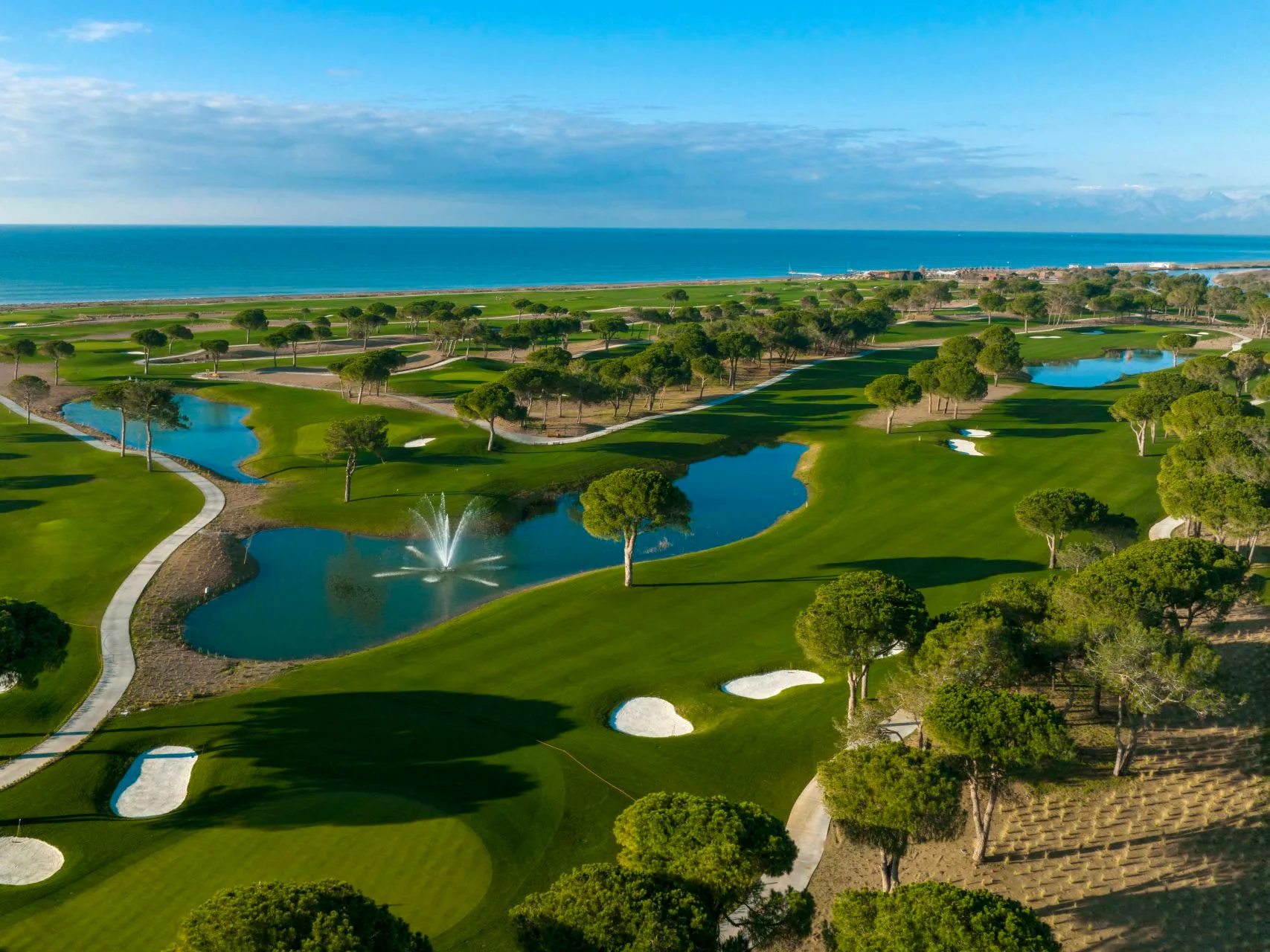 Aerial golf landscape at Cullinan Links Golf Club