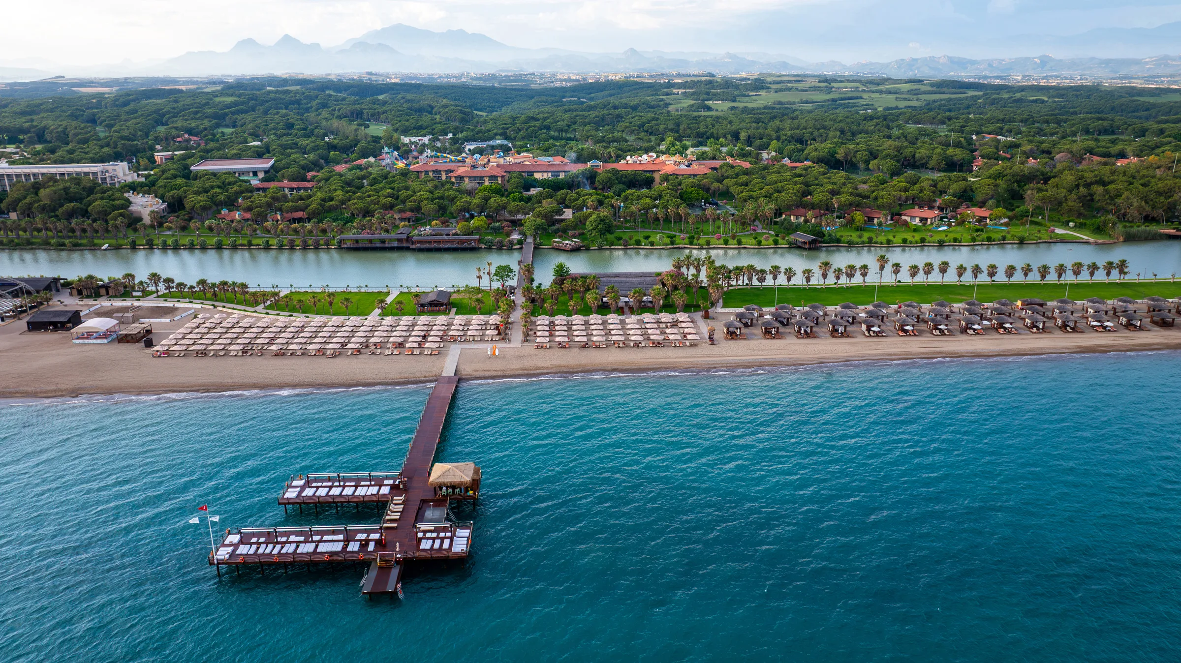 Gloria Golf Resort grounds beside the coast