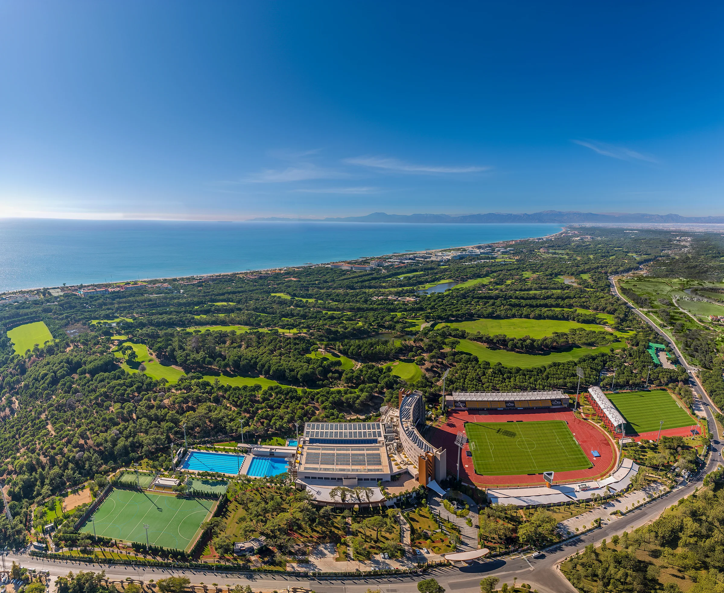 Gloria Sports Arena complex viewed from above