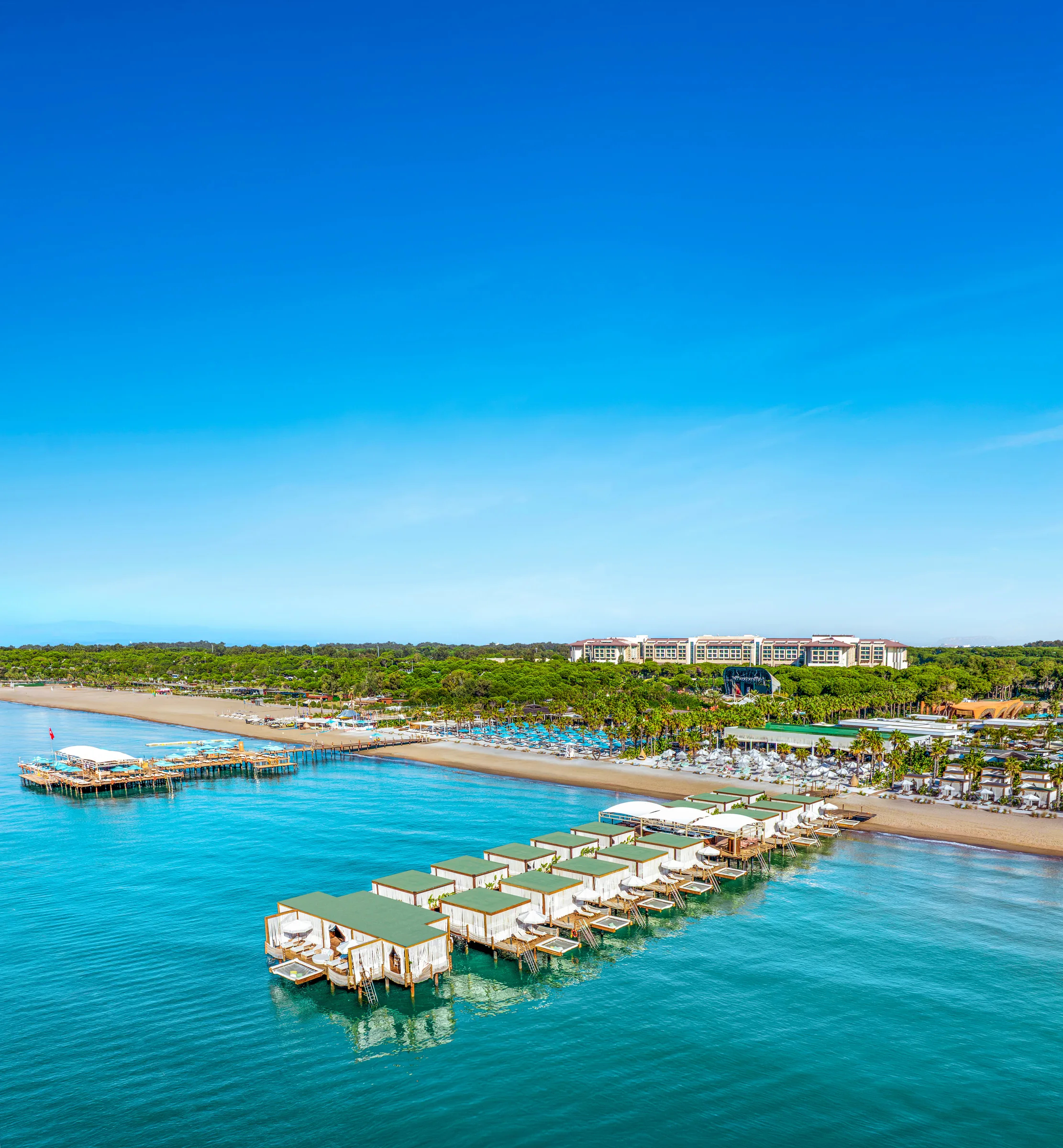 Regnum Carya resort grounds viewed from above